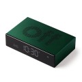 Budzik zegar elektroniczny Flip Premium, zielony - Lexon