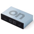Budzik zegar elektroniczny Flip Premium, jasny niebieski - Lexon