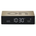 Budzik zegar elektroniczny Flip Premium, złoty Gold - Lexon