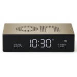 Budzik zegar elektroniczny Flip Premium, złoty Gold - Lexon