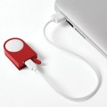 Klips LED Lucie, czerwony - Lexon