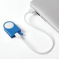 Klips LED Lucie, niebieski - Lexon