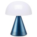 Lampa z głośnikiem bluetooth Mina Audio Led, bezprzewodowa, niebieska - Lexon