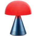Lampa z głośnikiem bluetooth Mina Audio Led, bezprzewodowa, niebieska - Lexon