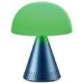 Lampa z głośnikiem bluetooth Mina Audio Led, bezprzewodowa, niebieska - Lexon