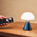Lampa z głośnikiem bluetooth Mina Audio Led, bezprzewodowa, niebieska - Lexon