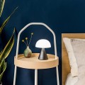Lampa z głośnikiem bluetooth Mina Audio Led, bezprzewodowa, szara - Lexon