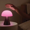 Lampa z głośnikiem bluetooth Mina Audio Led, bezprzewodowa, szara - Lexon