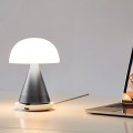 Lampa z głośnikiem bluetooth Mina Audio Led, bezprzewodowa, szara - Lexon