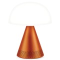Lampa z głośnikiem bluetooth Mina Audio Led, bezprzewodowa, pomarańczowa - Lexon