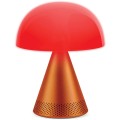 Lampa z głośnikiem bluetooth Mina Audio Led, bezprzewodowa, pomarańczowa - Lexon