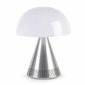 Lampa z głośnikiem bluetooth Mina Audio Led, bezprzewodowa, aluminium - Lexon