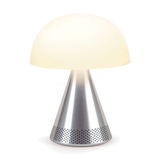 Lampa z głośnikiem bluetooth Mina Audio Led, bezprzewodowa, aluminium - Lexon