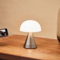 Lampa z głośnikiem bluetooth Mina Audio Led, bezprzewodowa, aluminium - Lexon
