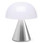 Mała lampka stołowa Mina Led 11 bezprzewodowa, aluminium - Lexon