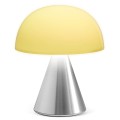 Mała lampka stołowa Mina Led 11 bezprzewodowa, aluminium - Lexon