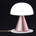 Mała lampka stołowa Mina Led 11 bezprzewodowa, różowa - Lexon