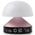 Budzik z lampką Mina Sunrise, różowy – Lexon