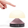Budzik z lampką Mina Sunrise, różowy – Lexon