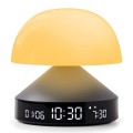 Budzik z lampką Mina Sunrise, szary – Lexon