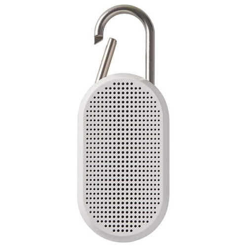 Głośnik bluetooth, wodoodporny, przenośny, Mino T, biały mat - Lexon