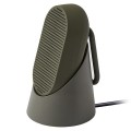 Głośnik bluetooth, wodoodporny, przenośny, Mino T, zielony khaki - Lexon