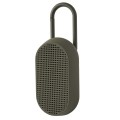 Głośnik bluetooth, wodoodporny, przenośny, Mino T, zielony khaki - Lexon