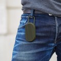 Głośnik bluetooth, wodoodporny, przenośny, Mino T, zielony khaki - Lexon
