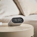 Budzik z termometrem Ray Clock, aluminiowy - Lexon