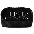 Budzik z termometrem Ray Clock, czarny - Lexon