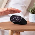 Budzik z termometrem Ray Clock, czarny - Lexon