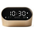 Budzik z termometrem Ray Clock, złoty - Lexon