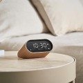 Budzik z termometrem Ray Clock, złoty - Lexon