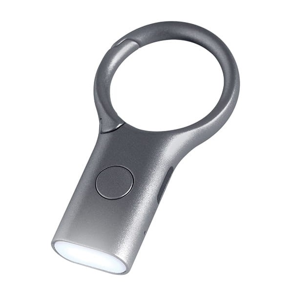 Brelok z latarką Nomaday, szary - Lexon 