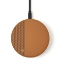 Ładowarka indukcyjna z głośnikiem Oslo Energy+ bluetooth, brązowa - Lexon