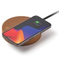 Ładowarka indukcyjna z głośnikiem Oslo Energy+ bluetooth, brązowa - Lexon