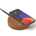 Ładowarka indukcyjna z głośnikiem Oslo Energy+ bluetooth, brązowa - Lexon
