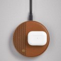 Ładowarka indukcyjna z głośnikiem Oslo Energy+ bluetooth, brązowa - Lexon