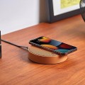 Ładowarka indukcyjna z głośnikiem Oslo Energy+ bluetooth, brązowa - Lexon