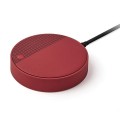 Ładowarka indukcyjna z głośnikiem Oslo Energy+ bluetooth, czerwona - Lexon