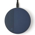 Ładowarka indukcyjna z głośnikiem Oslo Energy+ bluetooth, niebieska - Lexon