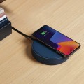 Ładowarka indukcyjna z głośnikiem Oslo Energy+ bluetooth, niebieska - Lexon