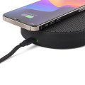 Ładowarka indukcyjna z głośnikiem Oslo Energy+ bluetooth, czarna - Lexon