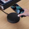 Ładowarka indukcyjna z głośnikiem Oslo Energy+ bluetooth, czarna - Lexon