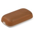 Słuchawki bezprzewodowe, z głośnikiem bluetooth Speakerbuds, brązowe - Lexon