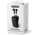 Słuchawki bezprzewodowe, z głośnikiem bluetooth Speakerbuds, czarne - Lexon