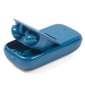 Słuchawki bezprzewodowe, z głośnikiem bluetooth Speakerbuds, niebieskie - Lexon