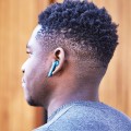Słuchawki bezprzewodowe, z głośnikiem bluetooth Speakerbuds, niebieskie - Lexon