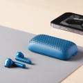 Słuchawki bezprzewodowe, z głośnikiem bluetooth Speakerbuds, niebieskie - Lexon