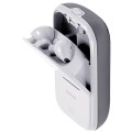Słuchawki bezprzewodowe, z głośnikiem bluetooth Speakerbuds, szare - Lexon
